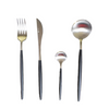 Gemeo service de couverts serwa noir argent mat 16 pièces