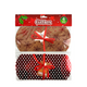 Coffret cadeau Noël rouge 18x9cm 4 pièces