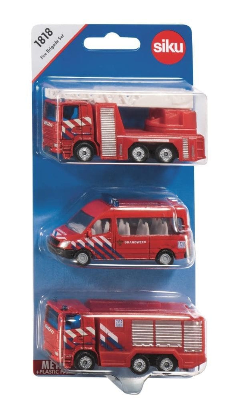 Coffret cadeau Siku (3x pompiers NL)