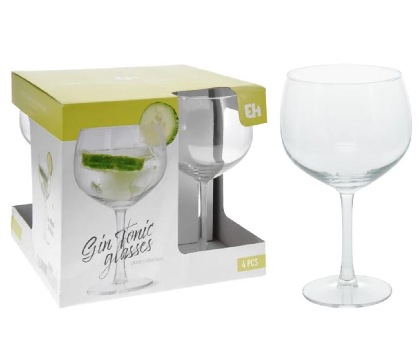 Verres à gin tonic Excellent Houseware 650 ml boîte de 4 pièces