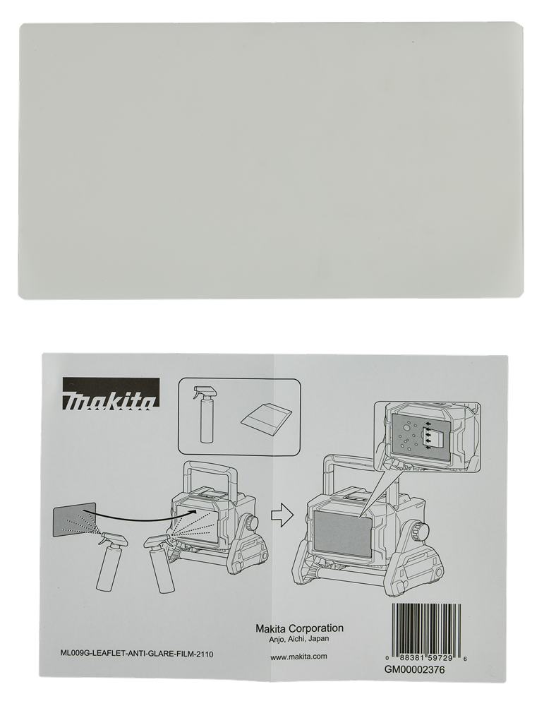 Makita accessoires film anti-éblouissement lampe de chantier - gm00002376 gm00002376