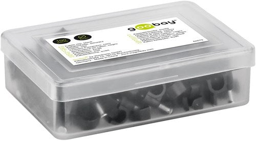 Goobay serre-câble 6mm rond boîte noire (100) - 4113231