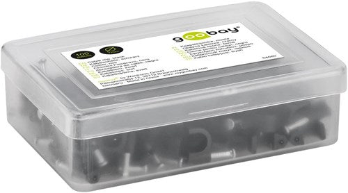 Goobay serre-câble 7mm rond boîte noire (100) - 4113232