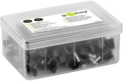 Goobay serre-câble 8mm rond boîte noire (100) - 4113233