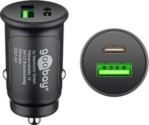 Goobay Chargeur voiture USB USB-C et USB-A 12V-24V 3A noir - 9540129