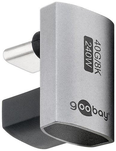 Adaptateur Goobay USB-C | mâle femelle | tu forme | Adaptateur 180 degrés - 9550436
