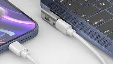 Adaptateur Goobay USB-C | mâle femelle | verticale | tourné | Adaptateur 90 degrés - 9550435
