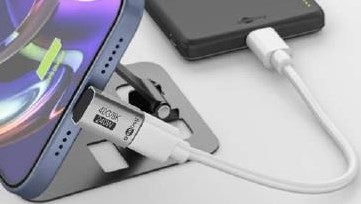 Adaptateur Goobay USB-C | mâle femelle | verticale | longue | Adaptateur 90 degrés - 9550434