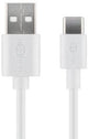 Goobay Câble de chargement USB-C 2m blanc - 9550315