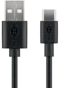 Goobay Câble de chargement USB-C 3m noir - 9550320