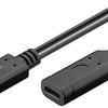 Ngk goobay usb-c mâle - usb-c femelle disponible | 1m noir - 9550230