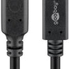 Ngk goobay usb-c mâle - usb-c femelle disponible | 1m noir - 9550230