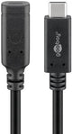 Ngk goobay usb-c mâle - usb-c femelle disponible | 1m noir - 9550230
