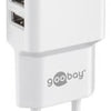 Goobay Chargeur USB coudé double 2,4a blanc - 9550150