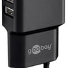 Goobay Chargeur USB coudé double 2,4a noir - 9550140