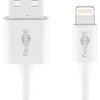 Goobay Câble de chargement Lightning USB 1m blanc - 9550380
