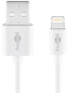 Goobay Câble de chargement Lightning USB 1m blanc - 9550380