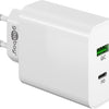 Goobay Chargeur rapide USB + USB-C 45W blanc - 9550194