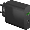 Goobay Chargeur rapide USB + USB-C 45W noir - 9550193