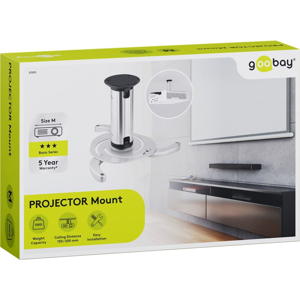 Montage de plafond de projecteur de Goobay (M)
