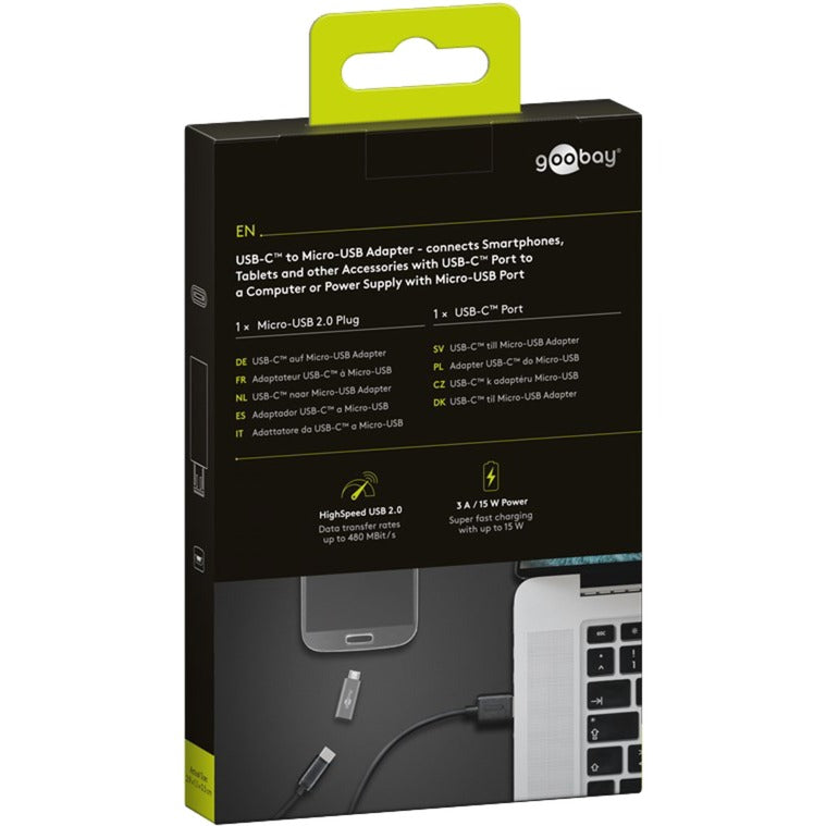 Adaptateur GOOBAY USB-C à micro-USB