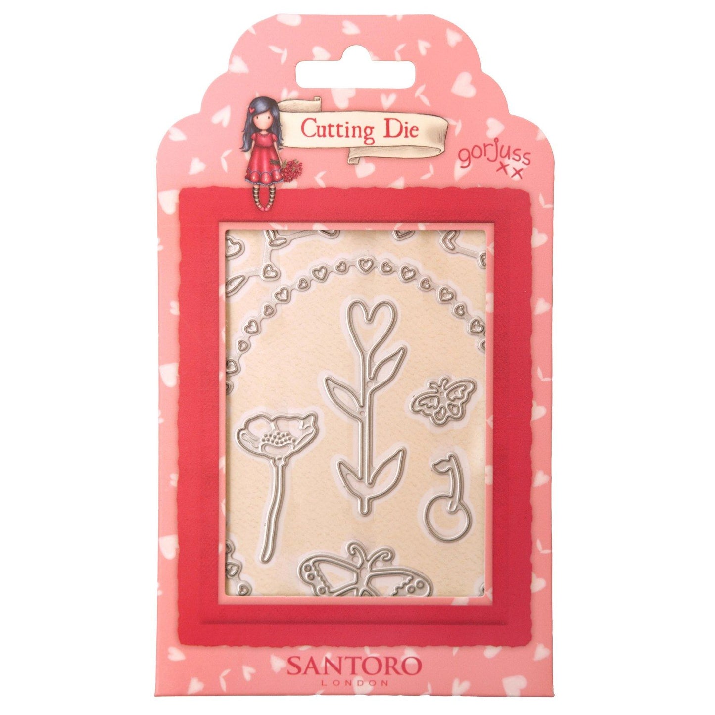Studio light • matrice de découpe gorjuss coeurs, papillons fleurs