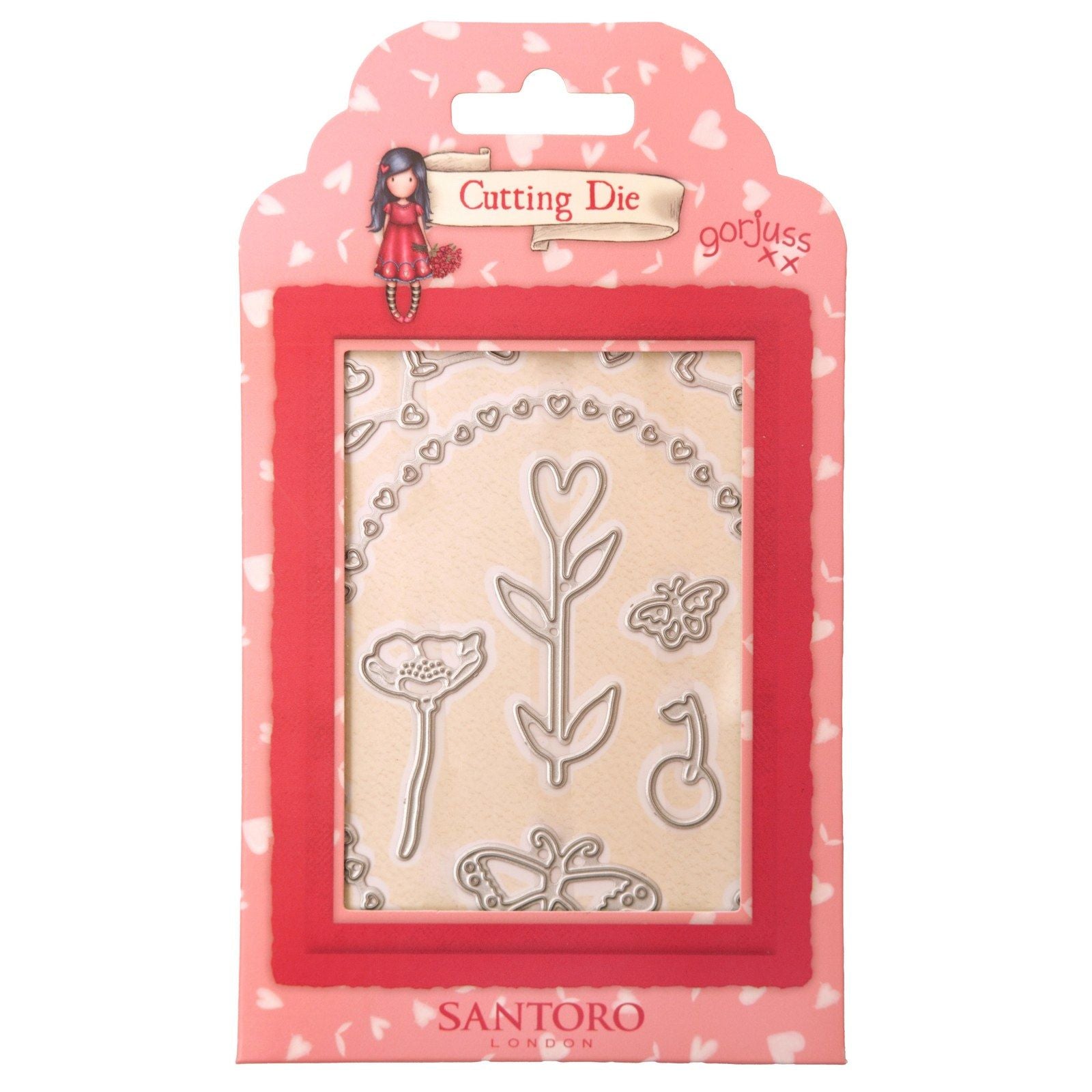 Studio light • matrice de découpe gorjuss coeurs, papillons fleurs
