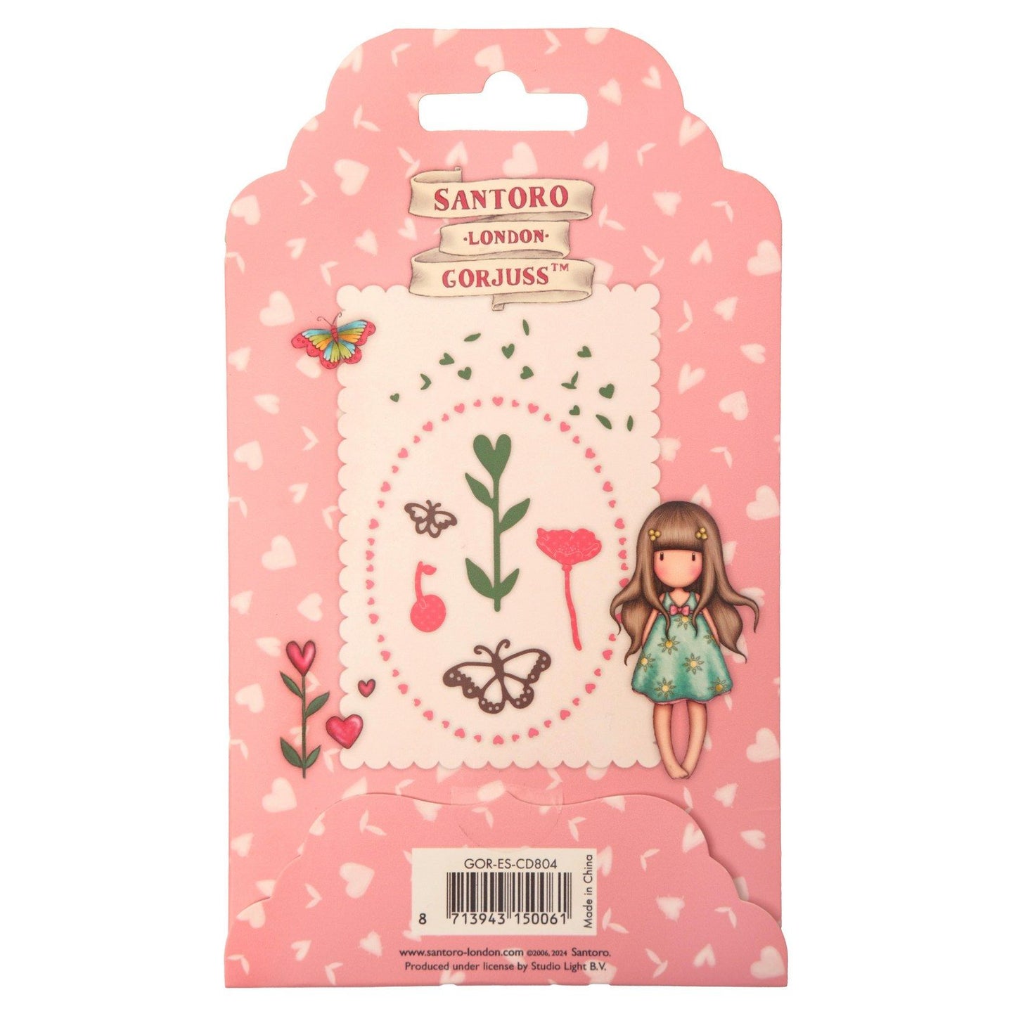 Studio light • matrice de découpe gorjuss coeurs, papillons fleurs