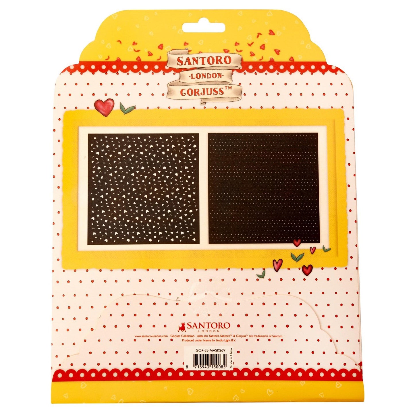 Studio light • masque gorjuss points coeurs feuilles