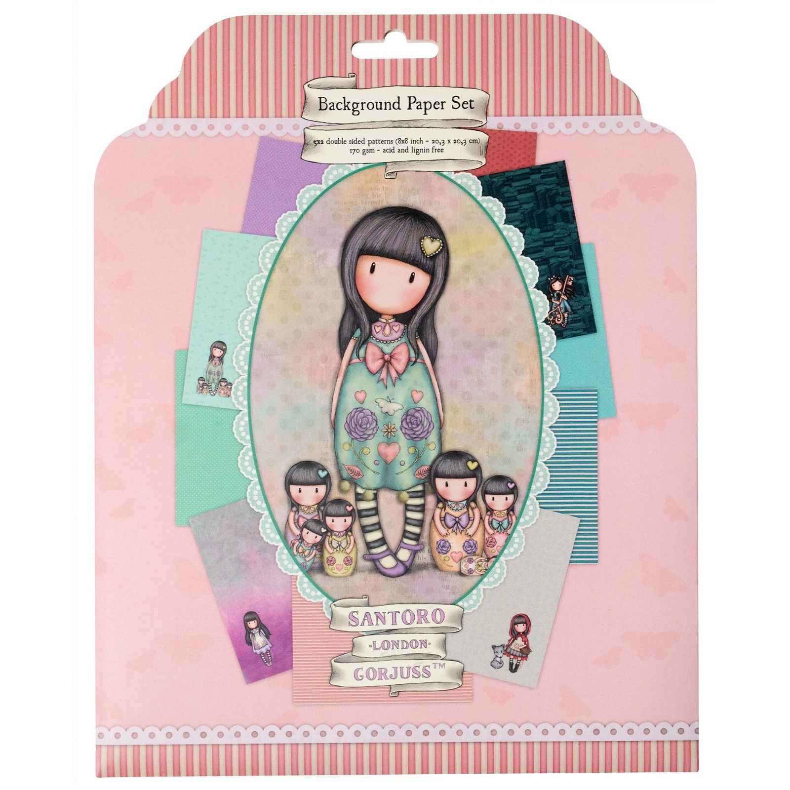 Studio light • ensemble de papier Gorjuss 5x2 motifs recto-verso