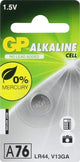 GP LR44 Bouton alcalin Cellule 1.5 V 1PK