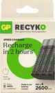 Chargeur de batterie GP USB 2h avec batterie 4x2600ma AA - 3503070