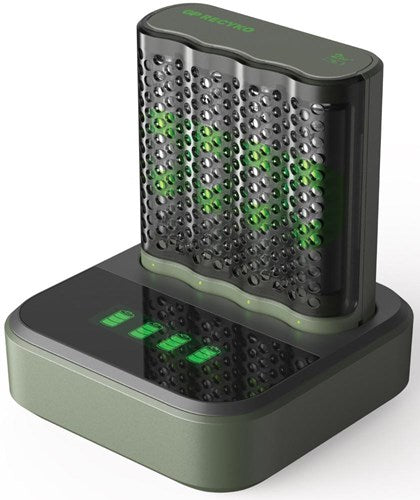 Chargeur de batterie GP USB 2h avec batterie 4x2600ma AA + dock - 3503072