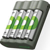 Chargeur de batterie USB GP + 4 x AA Batteries 2100mAh Nimh