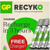 Chargeur de batterie GP USB 3h avec batterie 4x2100ma AA | promo - a3503062