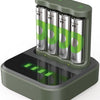 Chargeur de batterie GP USB 6h avec batterie 4x2100ma AA + dock - 3503069