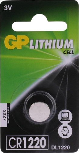 GP CR1220 Lithium Button Cell 3V 1HK