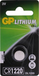 GP CR1220 Lithium Button Cell 3V 1HK
