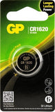 GP - CR1620 Lithium Button Cell 3V 1PK
