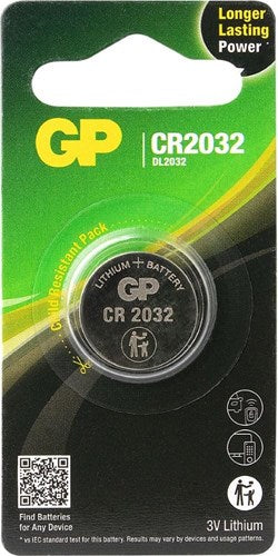 GP CR2032 Lithium Button Cell 3V 1HK
