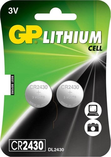 Gp cr2430 lithium 3 volts blister 2