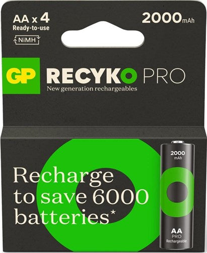 Batterie rechargeable GP NiMH AA 2000mA blister(4) - 3311492