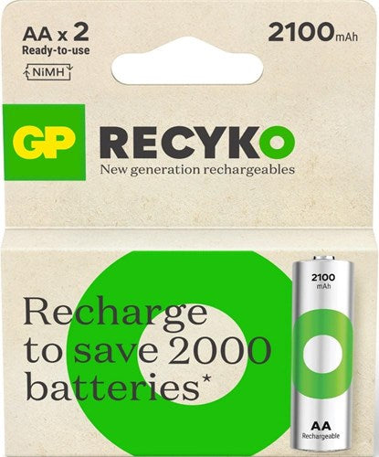 Batterie rechargeable GP NiMH AA 2100ma blister(2) - 3311440