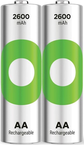 Batterie rechargeable GP NiMH AA 2600mA blister(2) - 3311450