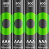 Pile rechargeable GP NiMH AAA 800mA blister(4) - 3311490