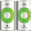 Batterie rechargeable nimh GP d 3000ma blister(2) - 3311470