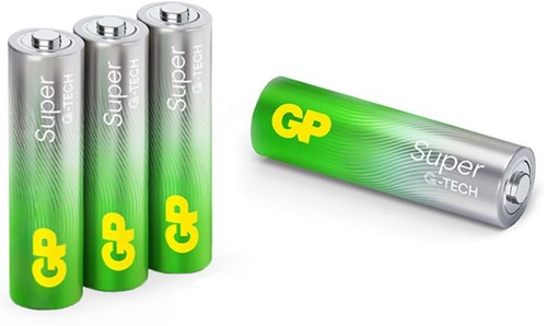 Piles AA super alcalines, paquet de 4