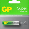 Piles AA super alcalines, paquet de 4