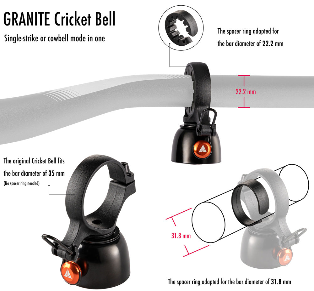 Grillon en granit - cloche double mode