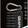 Jeu d'embouts en graphite 10 pièces longs dans un support avec crochet - 6480220